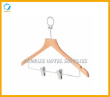 Anti-Theft Wooden Clothes Hanger with Clips