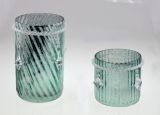 Green Shine Glass Candle Holder