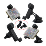Sucker Air Vent Magnetic 3 in 1 Car Holder for Samrt Cell Mobile Phone iPhone 6s 7 Plus Samsung Note 5 S7 Edge