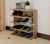Wholesale Wooden Melamine Particle Board /MDF Custom Shoe Rack