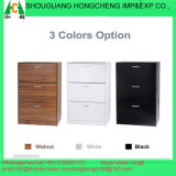 Three Drawers Shoe Cabinet with Kinds of Colors