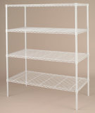 4 Layers Adjustable Metal Shelves for Showroom