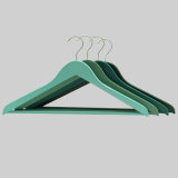 Basic Design Colorful Top Hanger with Wood Bar