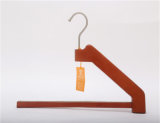 Brown Paint Wooden Hanger for Scarf with Anti-Strip
