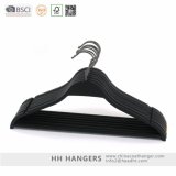 Black Plastic Hanger with Trouser Bar Plastic Clothes Hanger, Cloth Hangers for Jeans