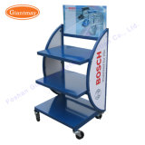 Wholesale Automotive Car Battery Storage Display Rack with Wheels