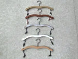 High Quality Wooden Hanger for Underwear with Metal Clips