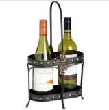Double Bottles Wine Holder with Hand Shank