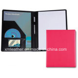 Leather A4 Organizer Planner Document Holder with CD Slots