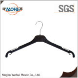 Hot Sell Plastic Coat Hanger with Metal Hook for Display