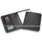 Office Supply File Folder Conference Holder with Calculator