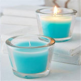 Transparent Glass Jar Candles with Muti-Colored