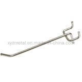 Chrome Steel Wire Peg Board Hook for Slatwall or Pegboard