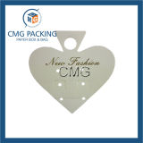 Heart Shaped PVC with Paper Covered Earring Card (CMG-061)