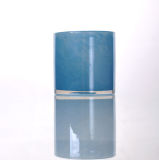 Cylinder Swirl Glass Candle Holder