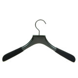 High End Wooden Coat Hanger with Rubberized Coating on Side