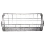 Customized Home Furniture Silver Wire Metal Wall Basket