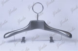 New Design Close Loop Wooden Coat Hanger with Metal Clips (YLWD84255-GRYS1)