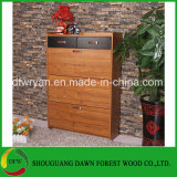 Hot Sale Melamine 3 Drop Door Wooden Shoe Cabinet Furniture