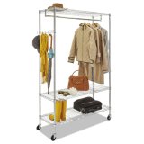 Cheap Price 3 Tiers Adjustable Chrome Metal Garment Hanger Closet Wire Shelving Rack