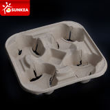 Disposable Pulp Mould Coffee Cup Holder / Carrier