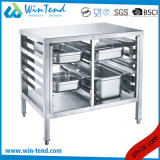 Customizable Professional Dual Rows Floor Base Stand for Kitchen Equipment