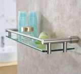 Stainless Steel Modern Design Bathroom Accessories Glass Shelf