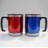 Plastic Coffee Cup Tea Beer Mugs with Handles
