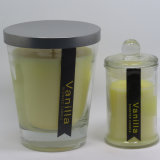 Wholesale Luxury Scented Bougie Jar Glass Candle with Metal Lid