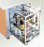 New Design Kitchen Accessories Stainless Steel Kitchen Pull-out Basket (202)