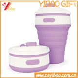 FDA Food Grade 350ml Silicone Foldable Coffee Cup for Travel (XY-SC-004)