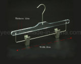 New Fashinable Design Deluxe Transparent Acrylic Pant Hanger, Trousers Hanger for Display