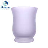 White Frosted Glass Vase for Home Decoration