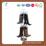 Customized Design Metal Wire Rotating Shoe Racks Shoes Display Rack