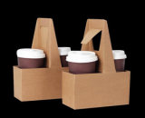Paper Coffee Cups Holders Tray with Handle