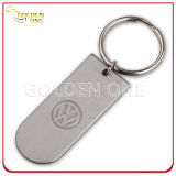 Promotion Brushed Stainless Iron Keychain with Custom Logo