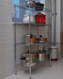 Hot Sale Chrome Metal Wire Kitchen Storage Pan Organizer Rack