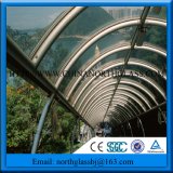 Guaranteed Safe Curved Skylight Clear Toughened Glass