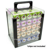 Yyb Acrylic Poker Chip Carrier (1000-Count) with Chip Trays