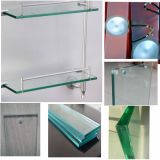 Hight Quality Clear Float Glass Frsoted Glass Shelf for The Bathroom