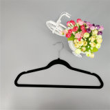 Nonslip Plastic Velvet Hanger with Many Colors' Choices