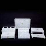 5 Piece Marble White Acrylic Bathroom Accessories (Tissue Box, Tea coffee Holder, Tootbrush Box, Drink holder etc)