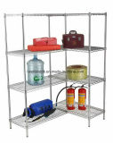 DIY Chrome Steel Heavy Duty Showroom Display Shelf, NSF Approval