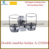 Sanitary Ware Bathroom Accessories Stainless Steel Double Tumbler Holder