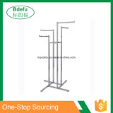 Clothing Store Display Stand 4 Way Clothing Display Rack