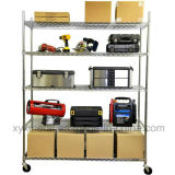 Chrome Metal Movable Wire Shelving