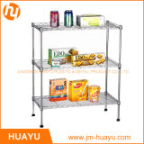 Factory Price Top High Quality 3 Tier Metal Shelving Wire Shelf Storage Rack