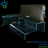 Clear Acrylic Two Step Shoes Display, Shoes Display Stand Rack