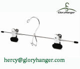 Cheap Metal Trouser Hanger with PVC Clips