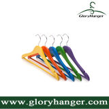Excellent Color Lacquer Wooden Hanger for Clothes Shop and Home